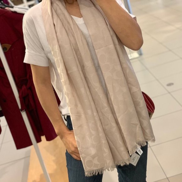 Coach F37836 Signature Wrap OATMEAL - Picture 4 of 5